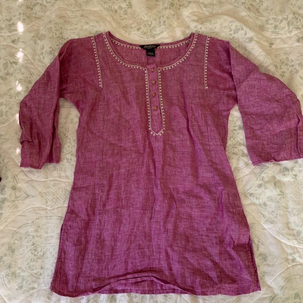 Eddie Bauer Purple Lightweight Top